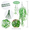 thumbnail image 3 of RECUTMS 4 Pcs Artificial Hanging Plants Vines Plastic Plants for Wall Wedding Party Decor-Green, 3 of 7