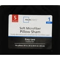 thumbnail image 2 of Mainstays Solid Colored Soft Microfiber Pillow Sham, 1 Each, 2 of 4