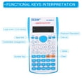 thumbnail image 3 of Unique Bargains Scientific Calculator 2 Line 12 Digit Engineering Calculator with 240 Function Blue, 3 of 6