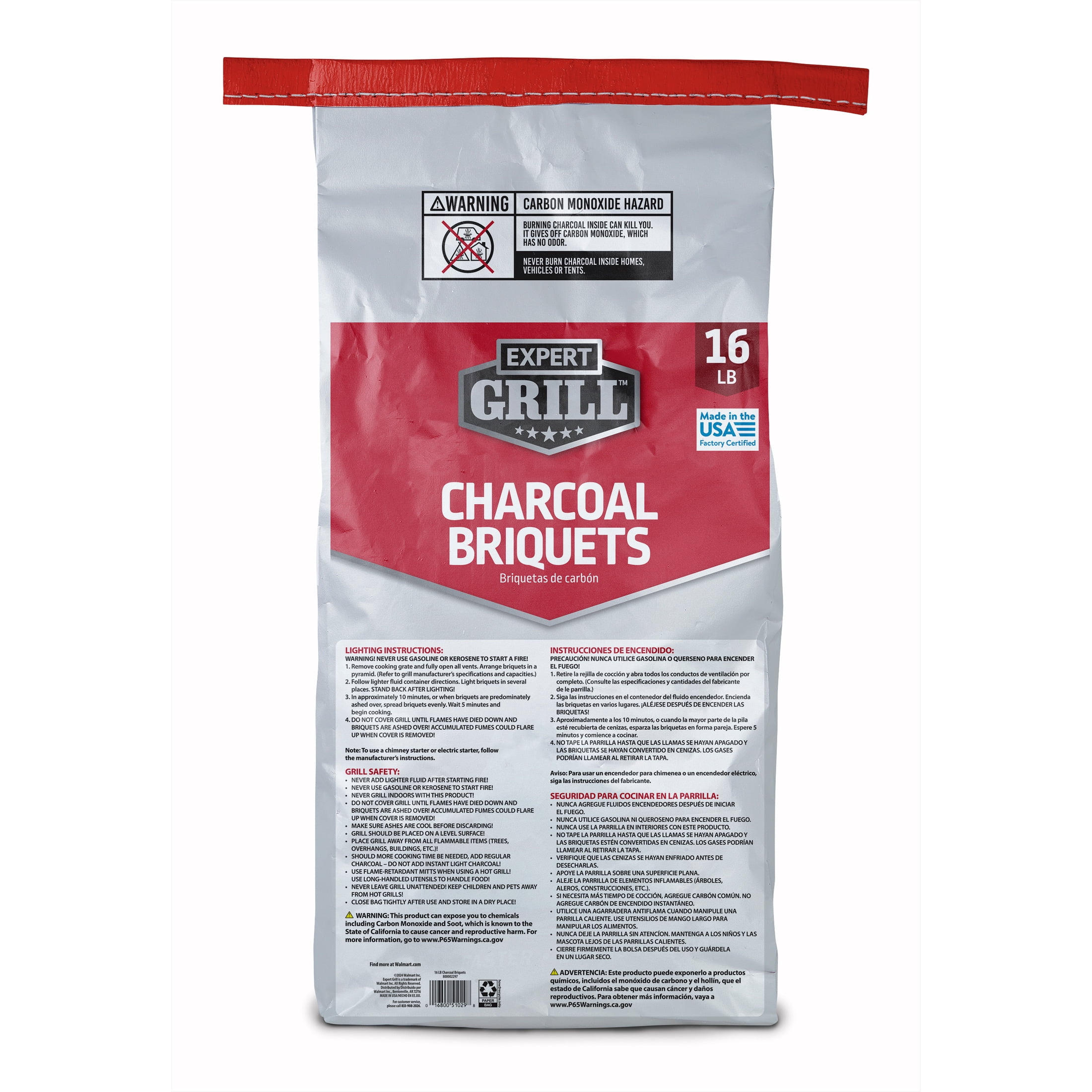 Expert Grill Charcoal Briquettes, 16 lb