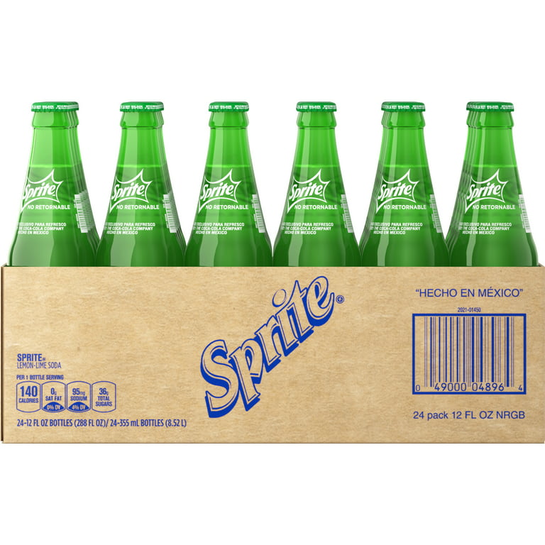 Mexican Sprite 12 oz Glass Bottles - Pack of 12