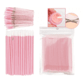 thumbnail image 3 of 100 Microbrush + 50 Cepillos Desechables Para Pestañas Cejas Rosa, 3 of 5