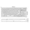 thumbnail image 1 of Teclado para juegos de 99 teclas, accesorios de computadora, retroiluminación RGB para PC portátil de escritorio Hugtrwg Para estrenar, 1 of 6