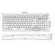 thumbnail image 3 of Teclado de 99 teclas retroiluminación RGB transparente para PC portátil de escritorio (negro) Tmvgtek Para estrenar, 3 of 6
