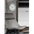 thumbnail image 2 of Infinity Instruments Obsidian 14" Business Clock, Silver, 2 of 7