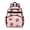 Strawberry Pink Pattern, variant on Strawberry and Slice Pink Pattern Cute School Backpack Bag for School with Padded Back and Adjustable Shoulder Straps 15.25"x11.5"x5.25"