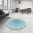 thumbnail image 4 of Ahgly Company Machine Washable Indoor Round Transitional Seafoam Green Area Rugs, 4' Round, 4 of 7