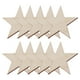 thumbnail image 1 of 100 piezas de rodajas de madera creativas para manualidades, con forma de estrella de cinco puntas., 1 of 7