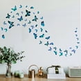 thumbnail image 4 of Butterfly Wall Decor Butterfly Wall Sticker, Separate Room Decor, Girls Room Decor Aesthetics, Butterfly Party Decor Wall Sticker For Living Room Dorm Murals, 4 of 8