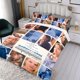 thumbnail image 3 of Madre e Hijos Conjunto de sábanas temático, trío de piezas, cómodo y amigable con la piel, diseño único, regalo de decoración para el hogar para familiares, amigos y fans,173cm *218cm, 3 of 6