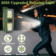 thumbnail image 4 of Small Rechargeable EDC Flashlight, Clip on Running Lights Gift for Runners, Safety Bike Lights for Dog Walking at Night, Hands Free Running Accessories Gear for Women Men (1, Green), 4 of 15