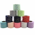 thumbnail image 3 of Nvzi Rollo de cinta de tul de tela con estampado en caliente de 25 yardas con diseño de luna y estrellas, 6 cm de ancho, para decoración,cinta decorativa para manualidades, color beige, 3 of 5