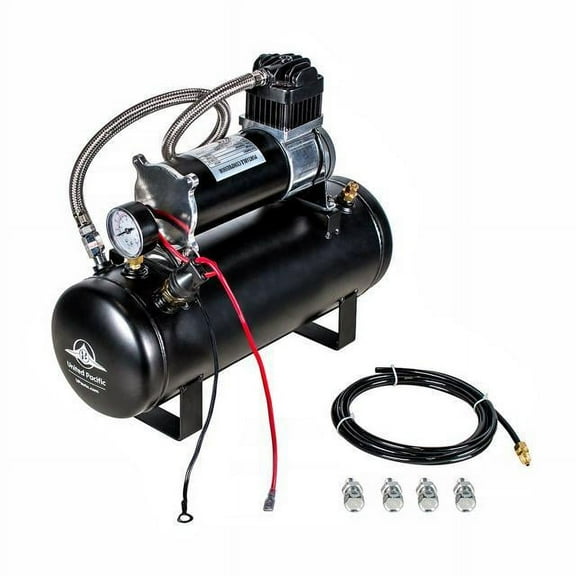 United Pacific Heavy Duty 12V 140 PSI Air Compressor & Tank Kit 46154