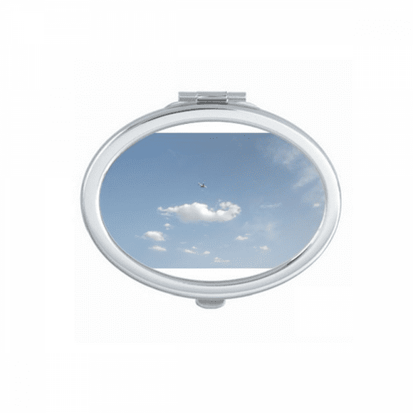 Cloud Air Plane Art Déco Mode Miroir Portable Pli Main Maquillage Double Côté Lunettes