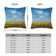 thumbnail image 2 of Pofeuu Blooming Sunflower Field Print Double-sided plush pillowcase Square Throw Pillow Covers Pillows Cover for Living Room Bedroom Sofa Couch Cushion Cover（No pillow core）-26"x26", 2 of 7
