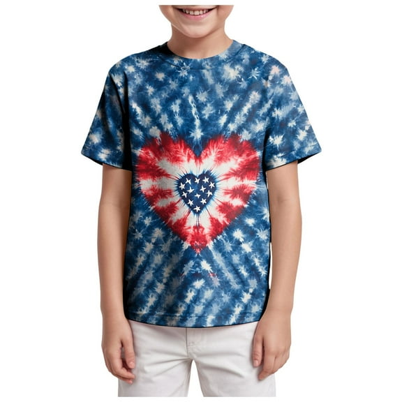 Gerichy Boys Tshirts,Boys 4th of July Shirt Boys Short Sleeve Tops Comfortable Breathable Fashion Boys Short Sleeve Tops
