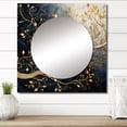 thumbnail image 1 of Designart "Luminous Tangle Golden Branch I" Tree Monochrome Square Mirror For Wall Decor - Large Gold Square Printed Wall Mirror Art - Square Traditional Mirror - Wall Mounted Square Large Mirror, 1 of 5