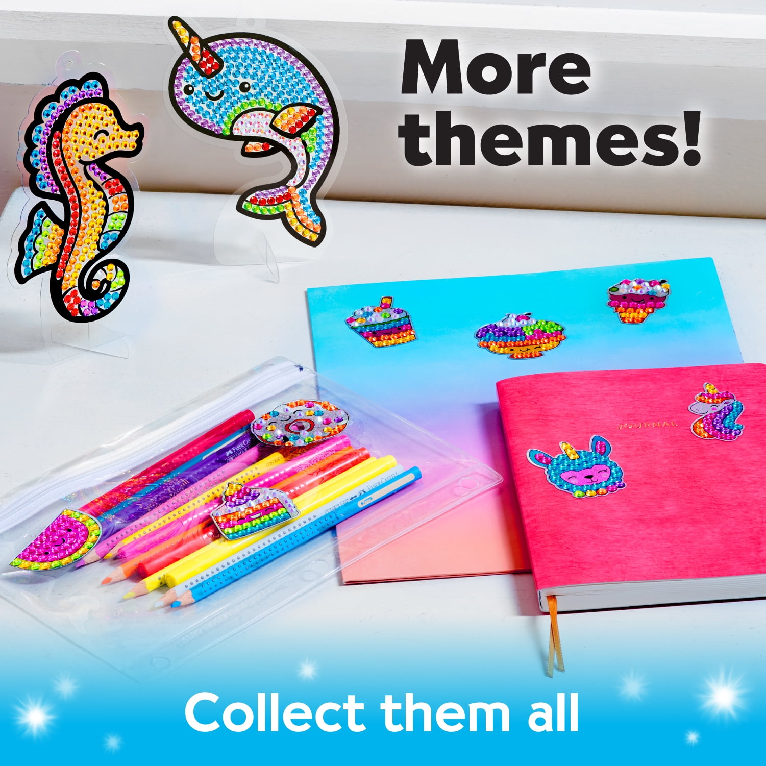 O&BTRC01 Diamond Art Kits for Kids Diamond Painting Kits for Teens Gem Art  Kits for Children Boys Girls Gem Painting for Beginners