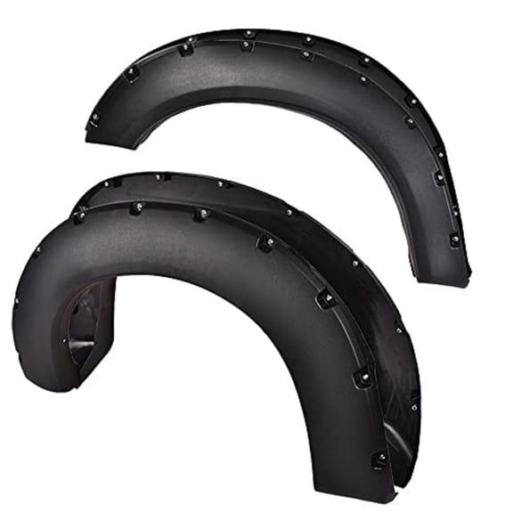 PIT66 Pocket Rivet Fender Flares Fit For 2011-2016 Ford F250 F350 Super Duty Textured Wheel Cover 4Pcs