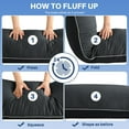 thumbnail image 7 of Parojati 20x54 inch Cooling Body Pillow for Adults- Pillow Insert with Shredded Blue Memory Foam, Enough Support for Side Sleepper, Dark Grey, 7 of 7