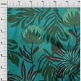 thumbnail image 3 of oneOone Cotton Jersey Dark Teal Green Fabric Tropical Floral Sewing Fabric By The Yard Printed Diy Clothing Sewing Supplies 58 Inch Wide, 3 of 4