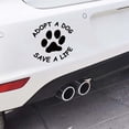 thumbnail image 4 of Opolski Adopt A Dog Save A Life Letters Paw Pattern Self-adhesive Car Sticker Auto Decal, 4 of 9