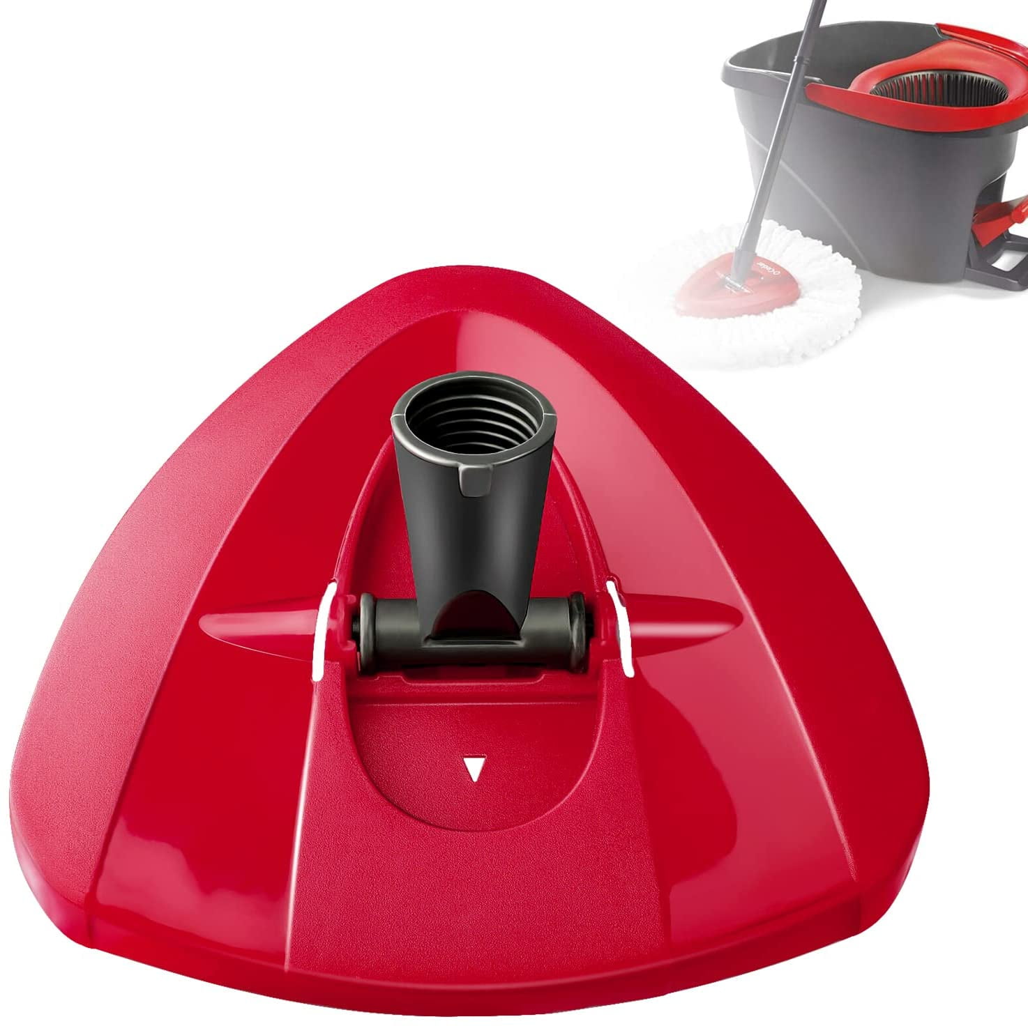 Spin Mop Replacement Base Home Tool Parts Easy Wring Mop Spin Mop Refills Kit Plastic Triangle Mop Head for Ocedar Spin Mop