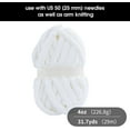 thumbnail image 2 of 4pack Chunky Chenille Yarn for Blanket, Super Bulky Soft Thick Fluffy Jumbo Giant Washable Polyester Big Yarn for Hand Knitting Extreme DIY Arm Knitting Throw Rugs Pillow, 2 of 9