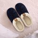thumbnail image 5 of Pantufla Zapatilla de espuma viscoelástica para hombre, suela de goma antideslizante, zapato de casa cómodo similar a la lana (S) azul Likrtyny Tenis De Mujer Tenis De Hombre, 5 of 7