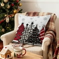thumbnail image 2 of C Christmas Holiday Printed Pillow Cover Festive Decorative Sofa Couch Throw Pillowcase Soft Polyester Fabric Washable Home Decor Gift For Family Friends Color C 18X18Inch, 2 of 6