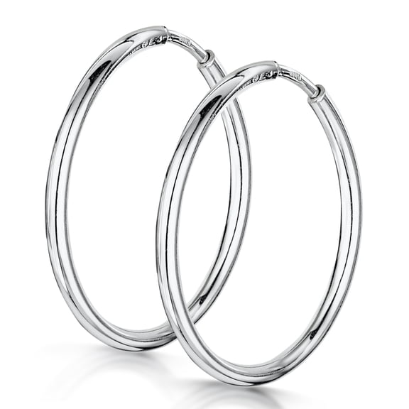 Amberta Women’s 925 Sterling Silver 20 mm Hoop Earrings