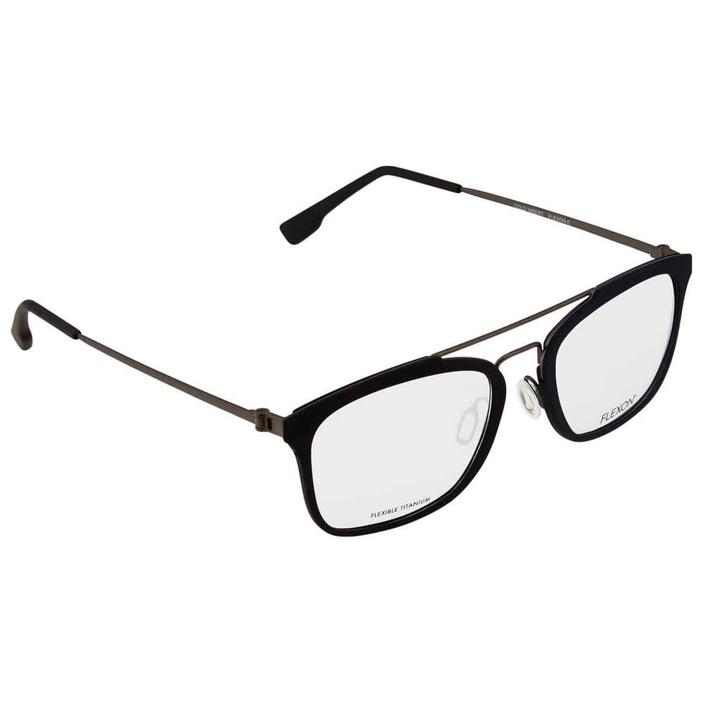 Flexon Flexon Men's Black Square Eyeglass Frames FLEXONE108700154