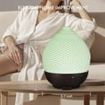 thumbnail image 7 of Essential Oils Diffuser Ceramic 250ml - Ultrasonic Aromatherapy Diffuser 3D Printing Dome, Cool Mist Air Freshener with 2 Mist Modes 7 Colors LED Lights,, 7 of 7
