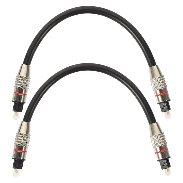 MOVTOTOP 2Pcs Optical Audio Cable Male to Male Fiber Audio Cable for Convenient Replacement