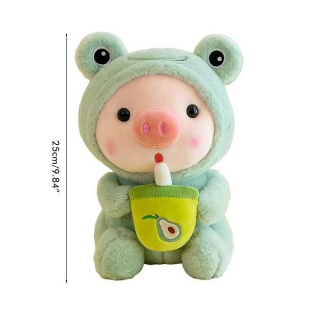 Muñeco de peluche suave animal de peluche de cerdo de 9,8 pulgadas NikouMX