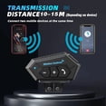 thumbnail image 4 of Auriculares Inalámbricos Bluetooth para Motocicleta, Manos , Intercomunicador, Reproductor de Música, Auriculares Inalámbricos para Motocicleta., 4 of 5