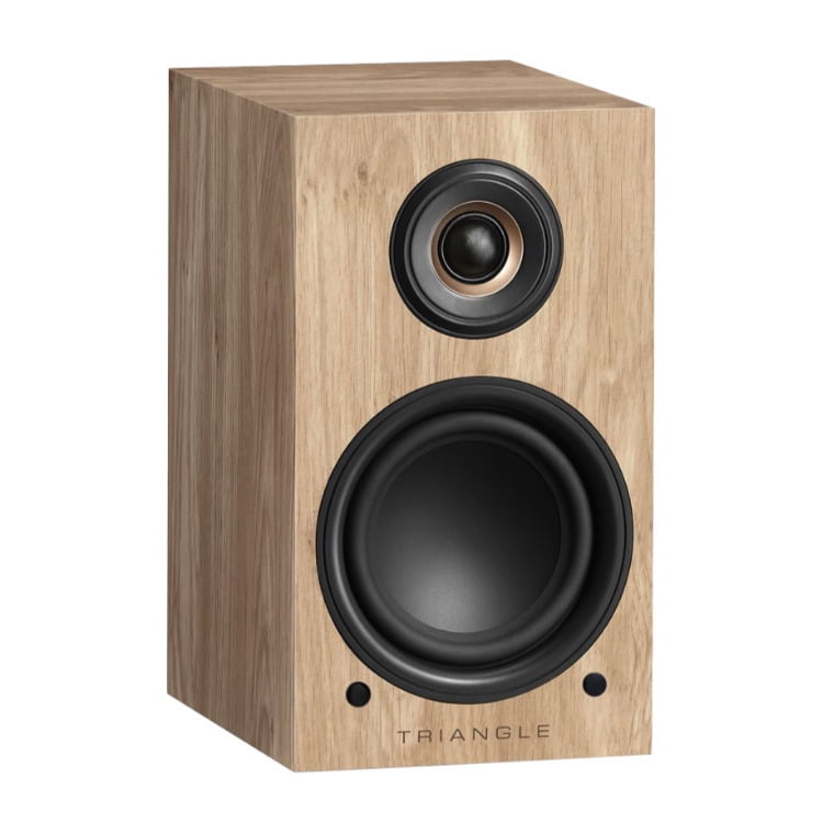Triangle LN01A Wireless Bluetooth Bookshelf Speakers (Light Oak, Pair)