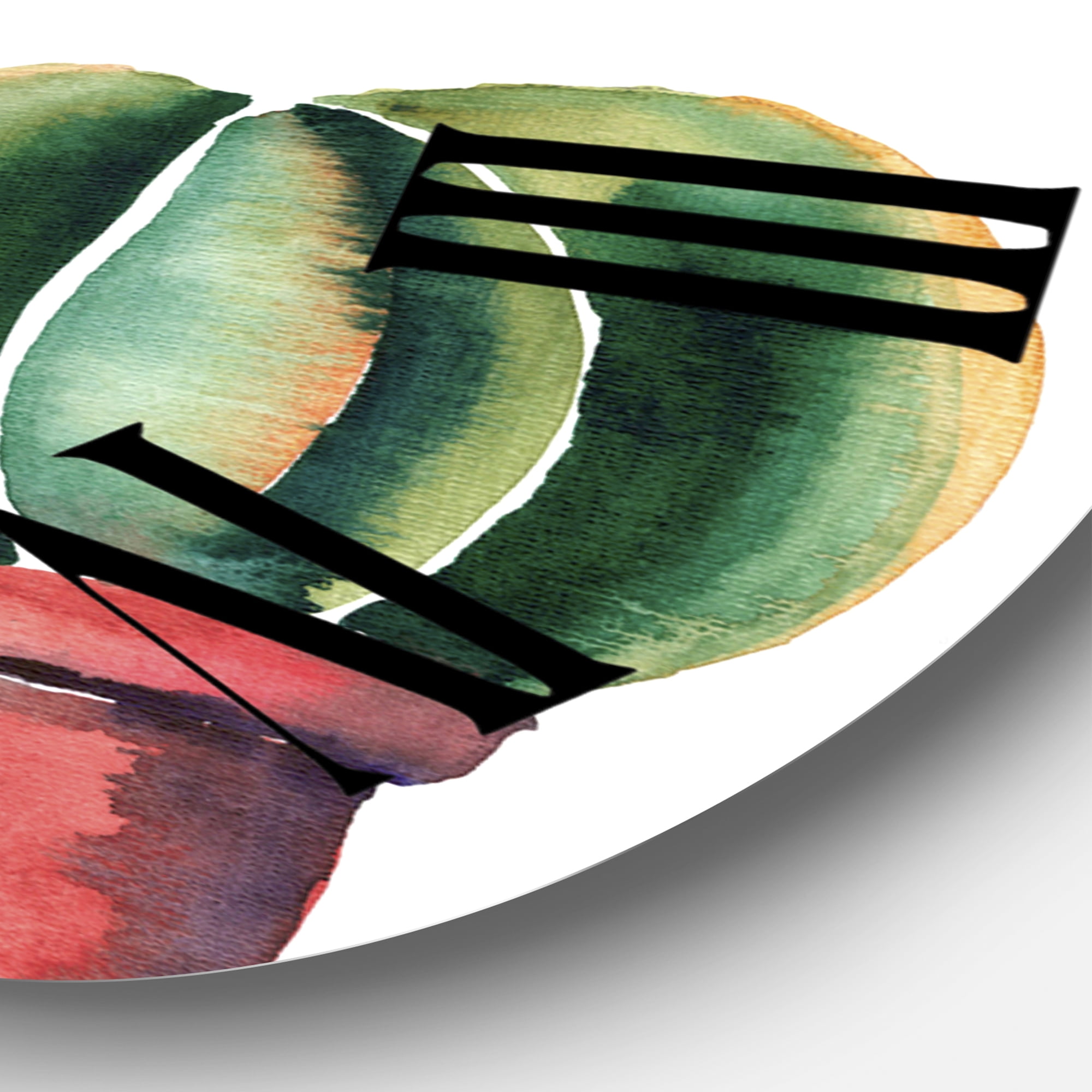 Designart 'Three Cactus In Clay Pots' Traditional Wall Clock