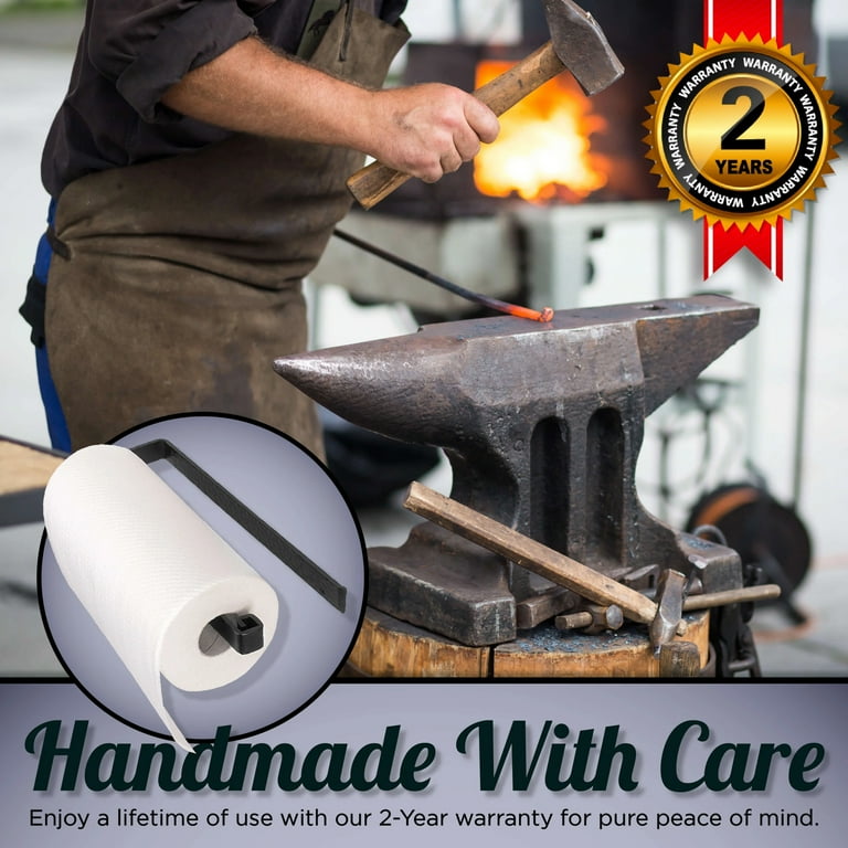 Marie Décor Blacksmith Handmade Rustic Paper Towel Holder Wrought