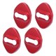thumbnail image 1 of 4 Piezas Para Coche Puerta Cerradura Pestillos Cubierta Protector Rojo Inoxidable Acero, 1 of 1
