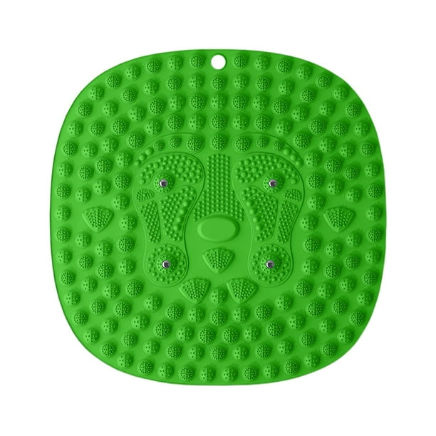 Almohadilla de masaje de pies, esterilla de reflexología podal, almohadilla portátil para puntos de presión, relajante Verde