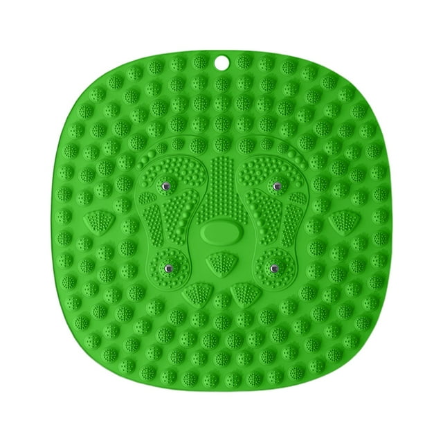 MERIGLARE Tapis de Massage pour Pieds Portable Tapis de Réflexologie pour Bureau Salon Vert