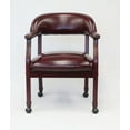 thumbnail image 5 of Boss Office Products Ivy League Faux Leather Executive Mobile Guest Chair in Burgundy, 5 of 8