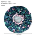 thumbnail image 3 of JUNWELL Bonnets de Bain et de Douche Réutilisables pour Femmes Cheveux Longs Double Couche Imperméables Bonnet de Bain et de Douche Protecteur pour Cheveux, 3 of 7