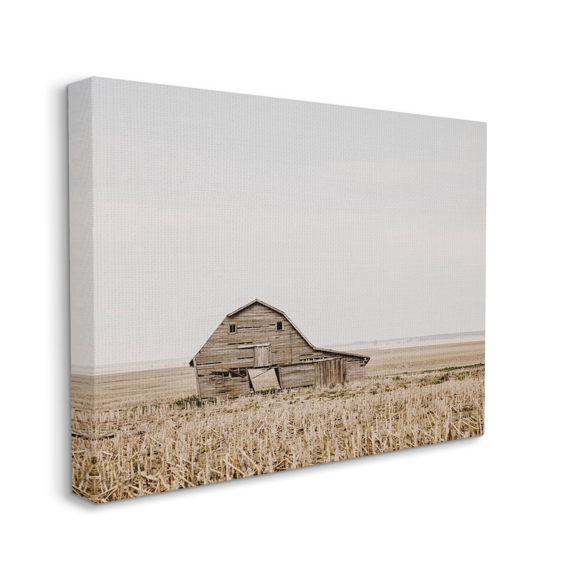 Stupell Industries Ranch Barn Photography Landscape Photography Gallery Wrapped Canvas Art Print Wall Art, 48 x 36
