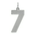 thumbnail image 1 of 925 Sterling Silver Number 7 Necklace Pendant Charm Charms, 1 of 6