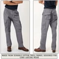 thumbnail image 5 of StrongEnough Cotton Twill Cargo Pants for Men, Workwear Outdoor Pants, Durable Utility Pants with Multiple Pockets, Adjustable Waist, Casual Fit, 5 of 6