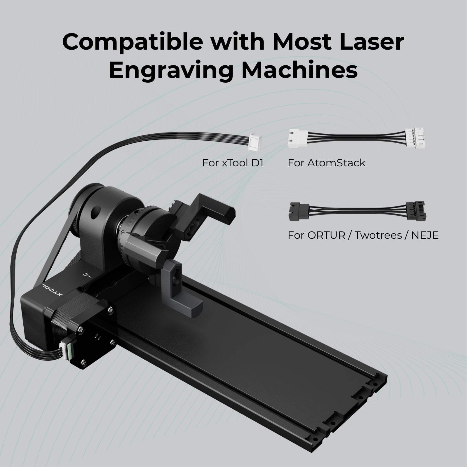 xTool RA2 Pro Rotary, 4-in-1 Laser Rotary for xTool D1, D1 Pro Laser  Engraver