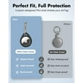 thumbnail image 4 of UNBREAKcable 4 Pack for Airtag Holder Carabiner Waterproof Protector TPU Airtags Case, Professional Carabiner Compatible with Apple Finder Tracker Accessories for Keys/Bags, 4 of 10