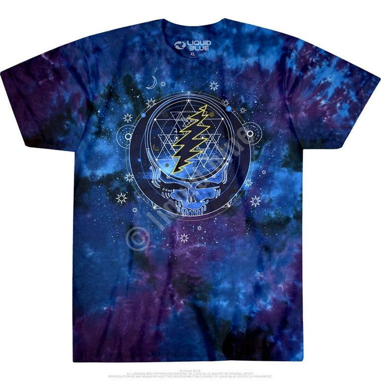 Grateful Dead Mystical Stealie Celestial Tie-Dye Adult T-Shirt